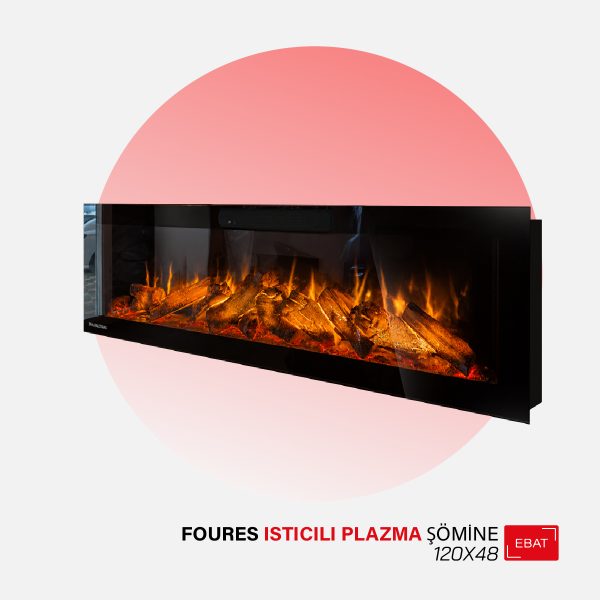 120cm Foures Isıtıcılı Plazma Şömine
